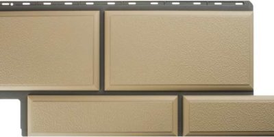 Фасадная панель Альта-профиль Камень Флорентийский 1260 x 450 мм слоновая кость