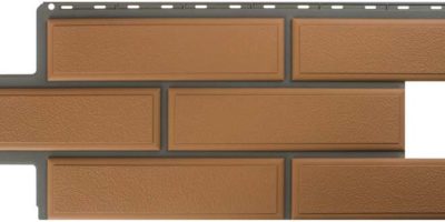 Фасадная панель Альта-профиль Камень Венецианский 1260 x 450 мм персиковый