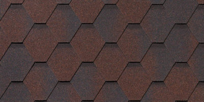 Гибкая черепица Roofshield Премиум Стандарт медный