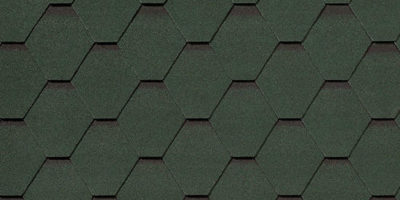 Гибкая черепица Roofshield Премиум Стандарт зеленый с оттенением