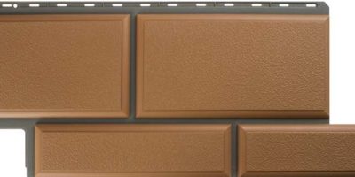 Фасадная панель Альта-профиль Камень Флорентийский 1260 x 450 мм персиковый