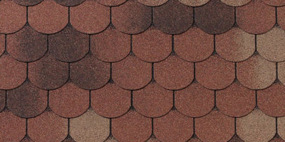 Гибкая черепица Roofshield Фэмили Лайт Готик терракота