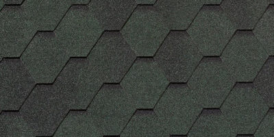 Мягкая черепица Roofshield Фэмили Эко Лайт Стандарт зеленый с оттенением