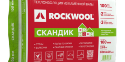 Утеплитель Rockwool Лайт Баттс Скандик 800х600х50 мм