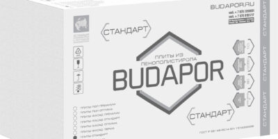 Пенопласт ППС(EPS) S-BS 80 Стандарт BUDAPOR 10,0 кг/м3 40 мм 1000х1000мм