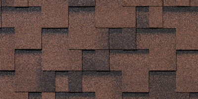 Битумная черепица Roofshield Фэмили Эко Лайт Модерн коричневый с оттенением