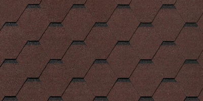Битумная черепица Roofshield Фэмили Лайт Стандарт коричневый с оттенением