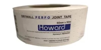 Лента бумажная с круглой перфорацией ЛБП50150 HOWARD PERFO JOINT TAPE 50мм х 150 м, шт