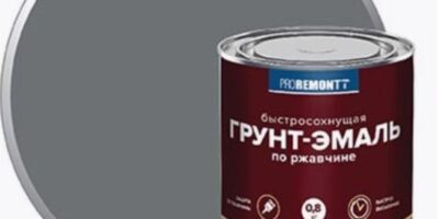 Грунт-эмаль по ржавчине PROREMONTT 3 в 1 серая 0.8 кг