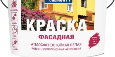 PROREMONTT Краска фасадная белая 3кг ЛС