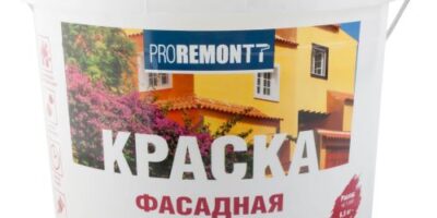 PROREMONTT Краска фасадная белая 6.5 кг ЛС