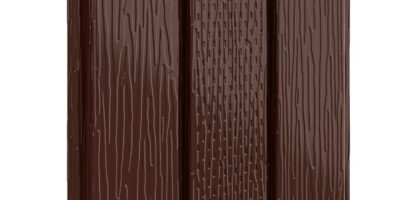 Софит AQUASYSTEM, с центральной перфорацией, цвет Коричневый (фактурная поверхность)