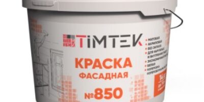 Краска фасадная TimTek 850 акриловая белая 14кг