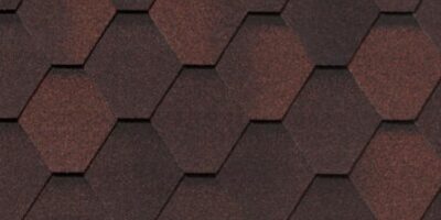 Гибкая черепица Roofshield Премиум Стандарт гранатовый отлив