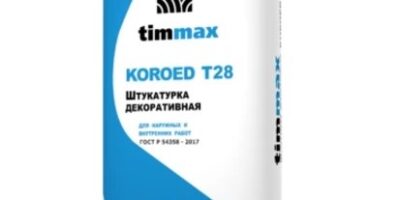 Штукатурка фасадная белая TimMax Т-28 Короед, 20 кг